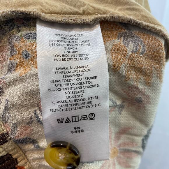 by ANTHROPOLOGIE Size 4 Floral Smocked Balloon Leg Pants Zip Fly Multicolor - Picture 10 of 12